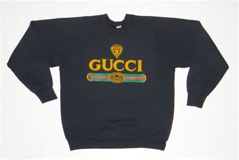 gucci vintage logo crew neck|gucci monogram logo.